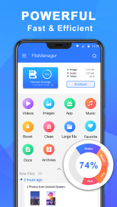 اسکرین شات برنامه File Manager & Smart Cleaner 3