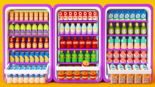 اسکرین شات 2 بازی Fill Up Fridge：Organizing Game