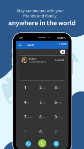 اسکرین شات 1 برنامه MobileVOIP international calls