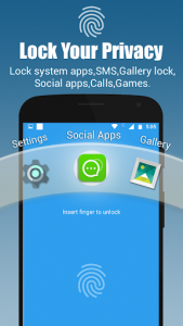 اسکرین شات برنامه App lock - Real Fingerprint, Pattern & Password 1