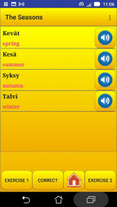 اسکرین شات برنامه Learning Finnish language (lesson 2) 6