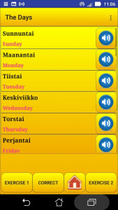 اسکرین شات 4 برنامه Learning Finnish language (les