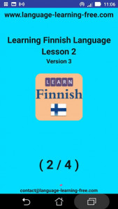 اسکرین شات برنامه Learning Finnish language (lesson 2) 8