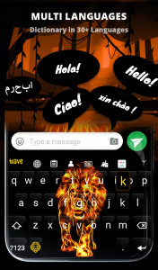 اسکرین شات برنامه Fire Lion Wallpaper + Keyboard 4