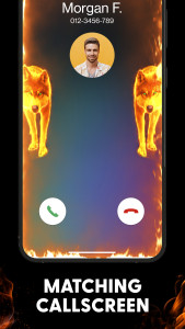اسکرین شات 4 برنامه Fire Wallpaper Theme Lone Wolf