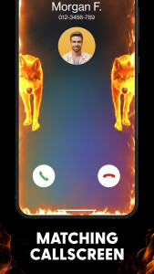 اسکرین شات 4 برنامه Fire Wallpaper Theme Lone Wolf