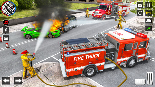 اسکرین شات 5 بازی Fire Truck Game: Rescue Sim