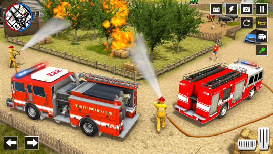 اسکرین شات 4 بازی Fire Truck Game: Rescue Sim