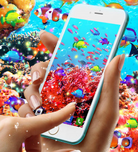 اسکرین شات برنامه Fish live wallpaper 4