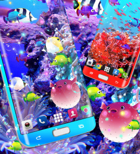 اسکرین شات برنامه Fish live wallpaper 3