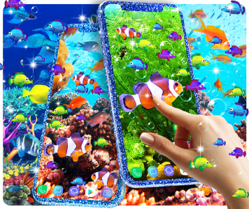 اسکرین شات برنامه Fish live wallpaper 1