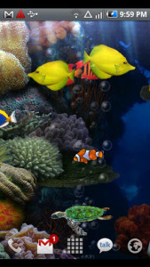 اسکرین شات برنامه Aquarium Free Live Wallpaper 3