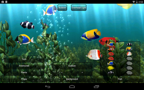 اسکرین شات برنامه Aquarium Free Live Wallpaper 4