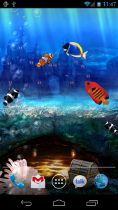 اسکرین شات برنامه Aquarium Free Live Wallpaper 6