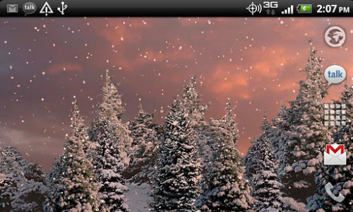 اسکرین شات برنامه Snowfall Free Live Wallpaper 5