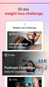 اسکرین شات برنامه lose weight for women: Fitme 3