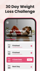 اسکرین شات 3 برنامه Home Workout : Fitme
