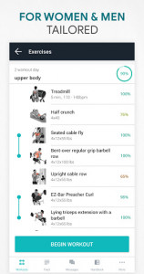 اسکرین شات برنامه Fitness Online - weight loss workout app with diet 1
