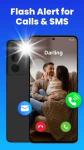 اسکرین شات 1 برنامه Flash Alert - Call & SMS