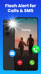 اسکرین شات 1 برنامه Flash Alert - Call & SMS