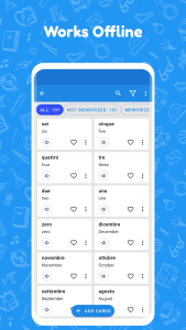 اسکرین شات 4 برنامه Flashcards World