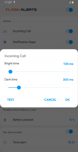 اسکرین شات برنامه Flash Alerts on Call and SMS 7