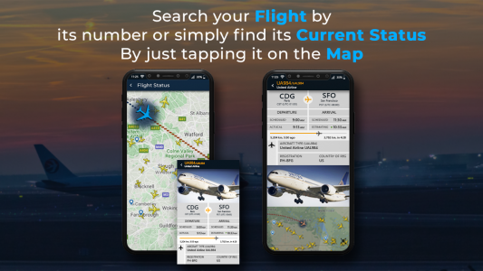 اسکرین شات برنامه Flight Tracker- Flight Radar 2