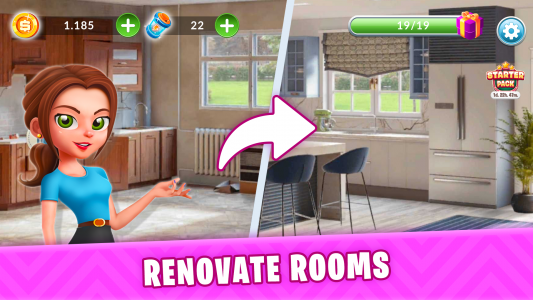 اسکرین شات بازی Makeover Empire: Coin & Design 1