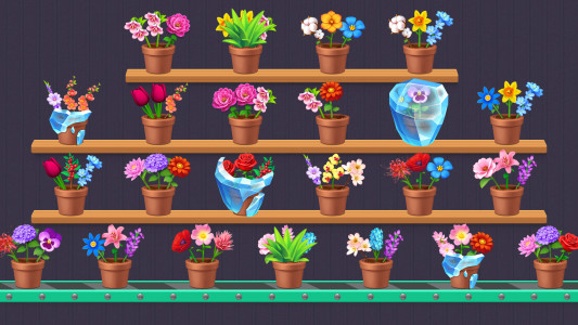 اسکرین شات 7 بازی Flower Merge - Sort Games