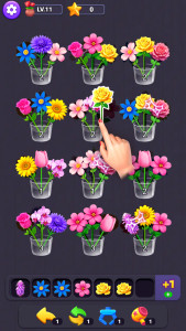 اسکرین شات 4 بازی Flower Merge - Sort Games