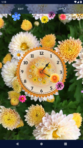 اسکرین شات برنامه Flower Blossoms Spring Clock 6