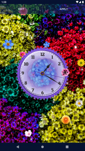 اسکرین شات برنامه Flower Blossoms Spring Clock 4