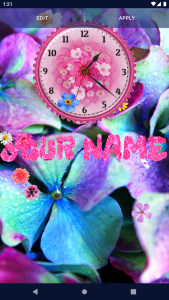 اسکرین شات 2 برنامه Flower Blossoms Spring Clock