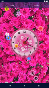 اسکرین شات برنامه Flower Blossoms Spring Clock 5