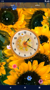 اسکرین شات برنامه Flower Blossoms Spring Clock 8