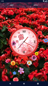 اسکرین شات برنامه Flower Blossoms Spring Clock 7
