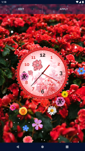 اسکرین شات 7 برنامه Flower Blossoms Spring Clock
