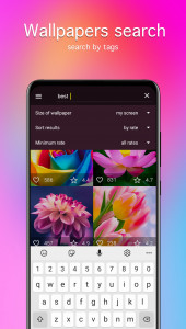 اسکرین شات 3 برنامه Flower Wallpapers 4K