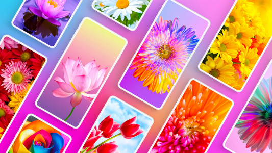 اسکرین شات 1 برنامه Flower Wallpapers 4K