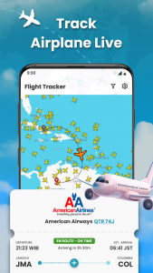 اسکرین شات برنامه Flymat: Live Flight Tracker 2