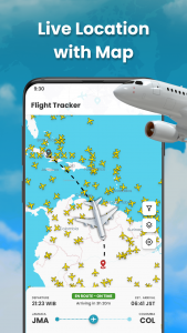 اسکرین شات برنامه Flymat: Live Flight Tracker 5