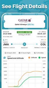 اسکرین شات 4 برنامه Flymat: Live Flight Tracker