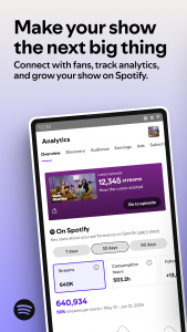 اسکرین شات برنامه Spotify for Creators 1