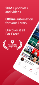 اسکرین شات 1 برنامه Offline Podcast App: Player FM