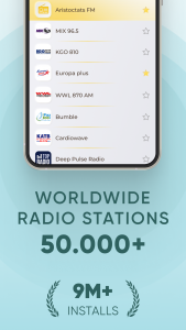 اسکرین شات 1 برنامه Radio FM AM Live Radio Station