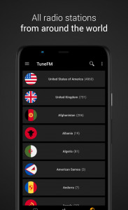 اسکرین شات 3 برنامه Internet Radio Player - TuneFm