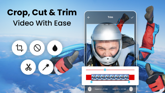 اسکرین شات برنامه Crop, Cut & Trim Video Editor 1