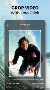 اسکرین شات 3 برنامه Crop, Cut & Trim Video Editor