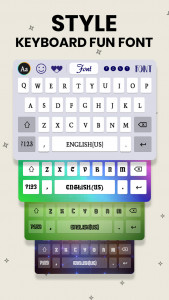 اسکرین شات برنامه Fonts Keyboard - Stickers, GIF 3