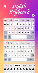 اسکرین شات برنامه Fonts Keyboard Themes & Emoji 3